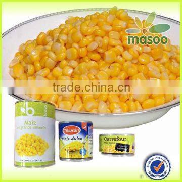 Sweet corn in canned