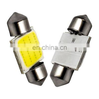 50pcs/lot Car LED Bulbs 31mm 36mm 39mm 41mm COB DC12V Interior Lamp Interior Reading Lights Plate Lamps Bulb
