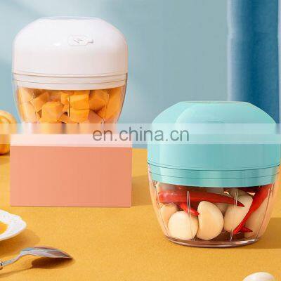 Hot Selling Model 45W 300ML Rechargeable Portable Food Processor Chopper Mini Garlic Food Chopper