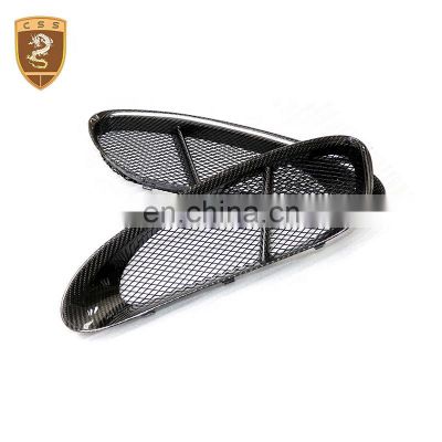 Car Exterior Accessories Carbon Fiber Hood Air Intake Vents For Porsche Cayman 981