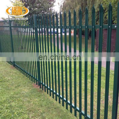 Hot sale factory direct sale powder coated galvanized security steel palisade fence