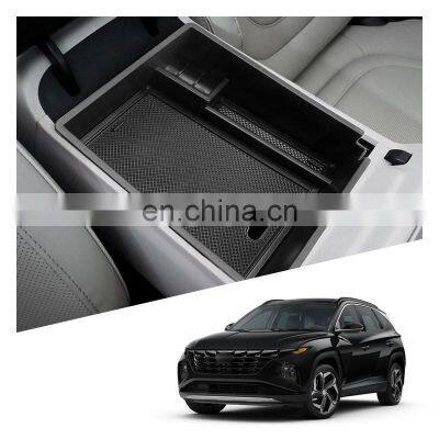 Interior Accessories Parts Silicone Armrest Rest Storage Box Center Control Console Organizer Tray For Hyundai Tucson Nx4 2022