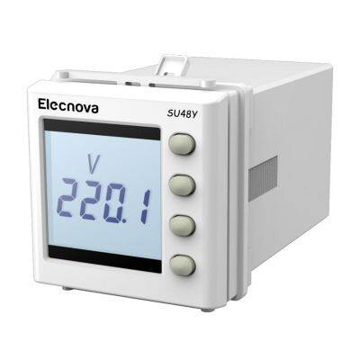 SU48Y 48*48mm single phase lcd digital display panel ac mini volt meter