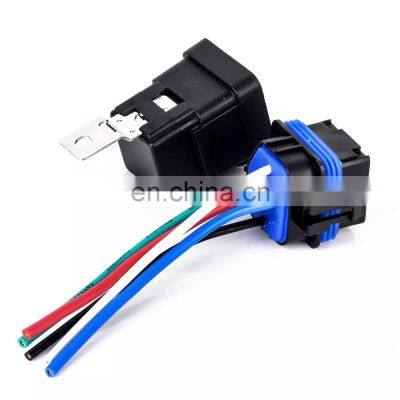 DC 12v 40A Auto Relay 4 Pin Waterproof Integrated Wired Automobile Relay + Holder With 105mm Length Wires