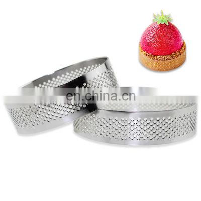 perforated cake mousse ring egg tart cake rings