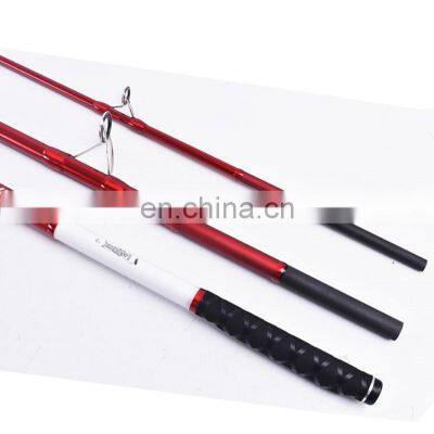 Amazon 4.2m Lure Weight 100-200g KW&CR Guide Ring Pure Carbon Beach Fishing Poles Red Color Surf Casting Rod photo-5