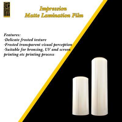 Packaging Printing Laminating Material Frosted Films Impression Matt Lamination Film