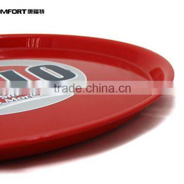 Red Round Big Food Hard Plastic Crawfish Barware Serving Trays photo-3