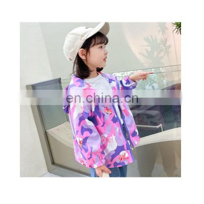 Autumn 2021 new autumn children's clothing coat cool jacket children's jacket girls hooded jacket