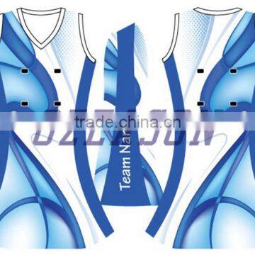 High Quality New Design Pattern Athletic Netball Singlet Netball Jersey Bodysuit photo-2