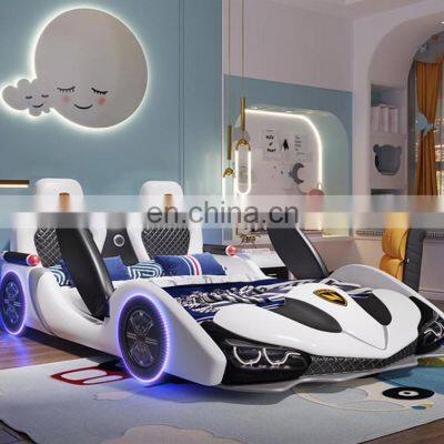 Lovely Kid Children Bedroom Furniture Child Leather Car Beds for Children