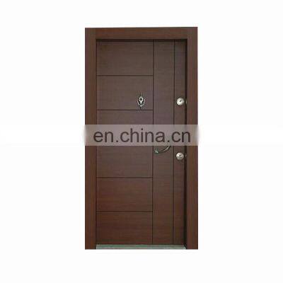 Italian Steel Wooden Door Design Interior Security Wooden Armored Doors photo-3