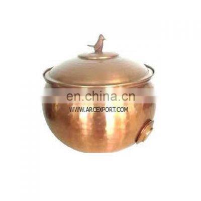 shiny copper hose bowl