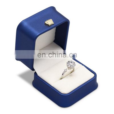 factory direct supply Custom Logo Luxury Pu leather jewelry box wedding ring box