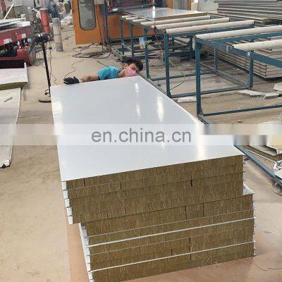 Cheap Factory Price Hot selling fireproof insulated rock wool sandwich panel