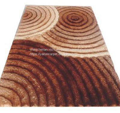 Yamei Lagend 3D High Quality Polyester Shaggy Carpet Korea Silk Shaggy Carpet and Rug photo-3