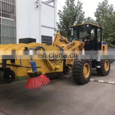 China construction equipment cheap compact ZL50 Wheel Loader With sweeper