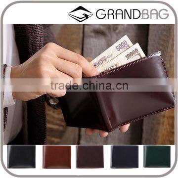 High Quality RFID Genuine leather Short Wallet for Men