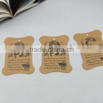 various shape and color paper bag tag