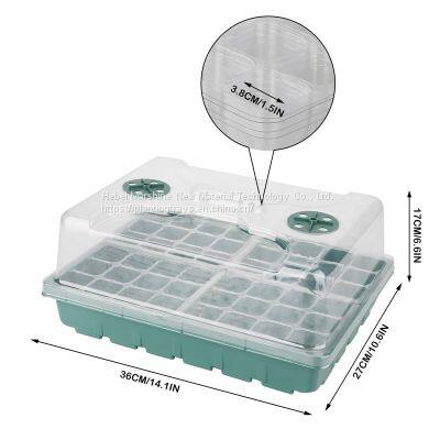 48 Holes Seedling Starter Kit     Garden Seedling Starter Tray Kits     plastic seedling starting trays