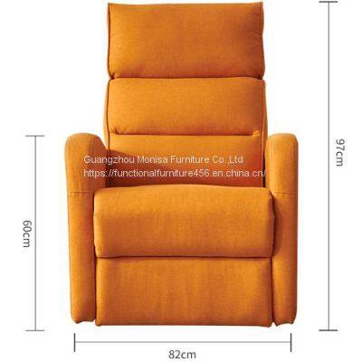 New Single-Seat Manual Function Sofa Modern Minimalist Electric Can Shake Lunch Break Function Flannel Sofa Recliner photo-4