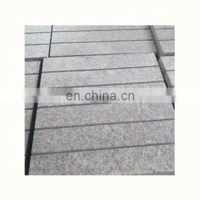 Flamed  G684 black granite driveway  paving stone