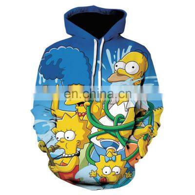 Custom All Over Full Printing Mens Hoodie Design Sweatshirt Pullover Sublimation Hoodie 3D Printed