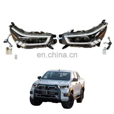 MAICTOP new arrival led headlight for hilux revo rocco 2015-2021 front lamp pick up 2 lens light