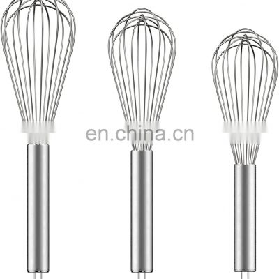 Whisks for Cooking Whisk Wisk Kitchen Tool Stainless Steel Wire Whisk Egg Beater for Blending Whisking Beating Stirring Baking