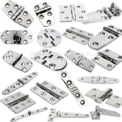 Yacht accessories AISI316 stainless steel mirror polished casting hinge