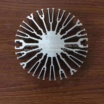 High Density Toothed Aluminum Alloy Radiator Profile Industrial LED lighting Heatsink