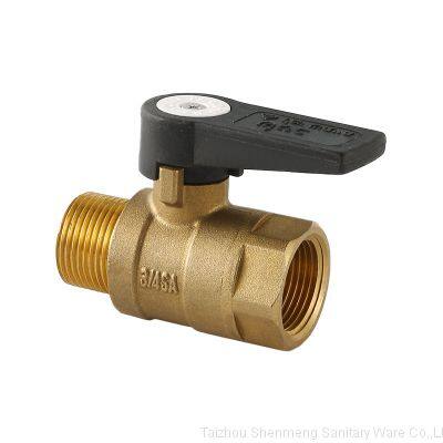 Manual operated BSP Male Female Brass true color Brass Ball Valve