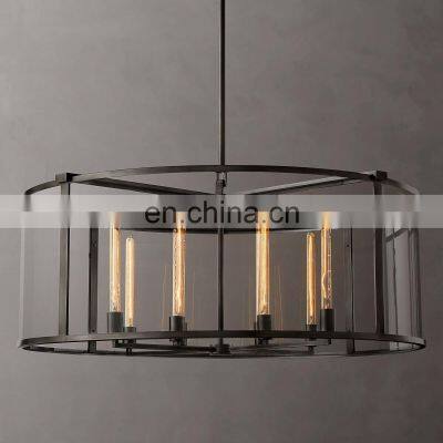 Produced by Zhongshan Factory Modern Decoration Project Glass Led Chandelier Pendant Light