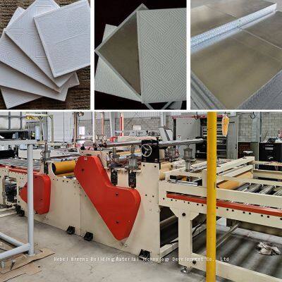 Gypsum Board Laminating Machine Gypsum Tiles Making Machine