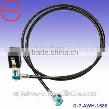 USB Plug RF Antenna Wires Car Stereo Connectors Assembly