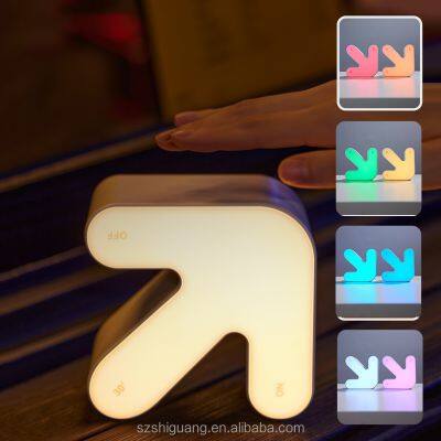 Creative Room Decor Reverse Arrow LED Night Light DIY Sticker 7 Colors Changing Dimming Lamp Room Decor Lights photo-3
