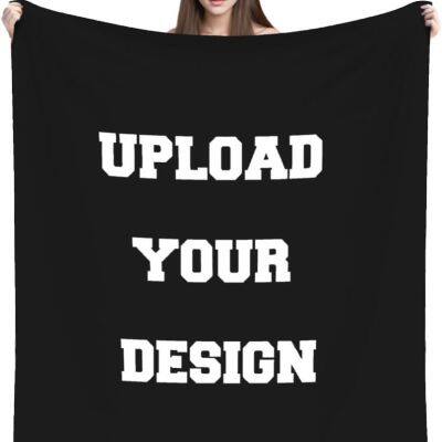 Custom Blanket with Photos Text Design Customized Blanket Personalized Flannel Throw Blankets