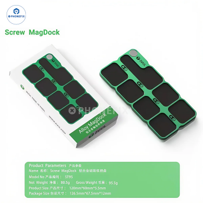 2UUL ST95 Aluminum Alloy Magnetic Storage Pad for Phone Repair Efficiency