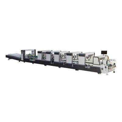 Automatic Folder Gluer Machine For Corrugated Paperboard With PLC Control