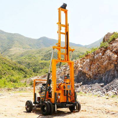 tire traction cheap Ground coring drilling machine Geological drilling machinery Core drilling rig Core drilling machine
