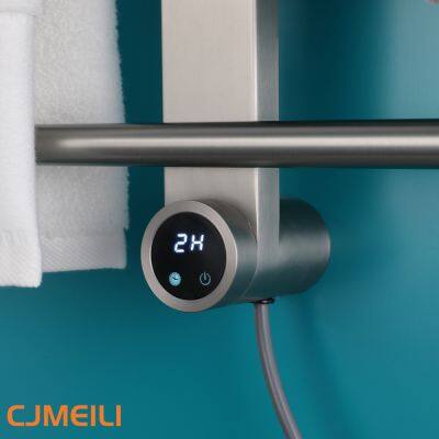 Bathroom Electric Heated Towel Rack, Towel Warmer for Bathroom, Wall Mounted Stainless Steel,5 Colours photo-5