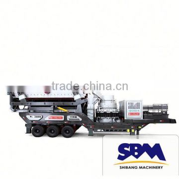 SBM high performance and low price mobile cone crusher for Halite