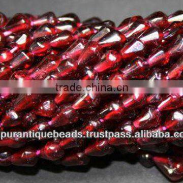 GARNET DROP BEADS GEMSTONE