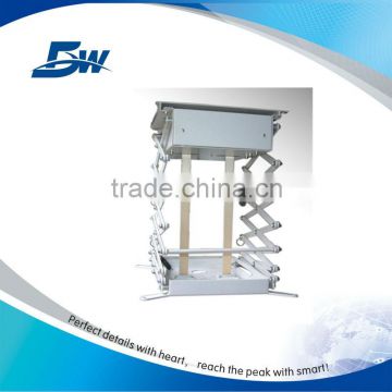 Microwave localizer automatic projector scissor lift for multi-functional hall