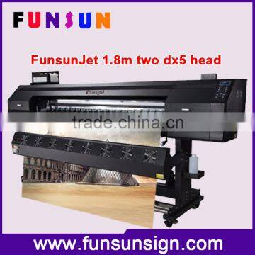 New design funsunjet 1.8m digital indoor and outdoor printer with DX 5 head