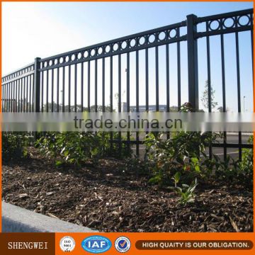 1.8*2.5m Powder coated faux wrought iron fence