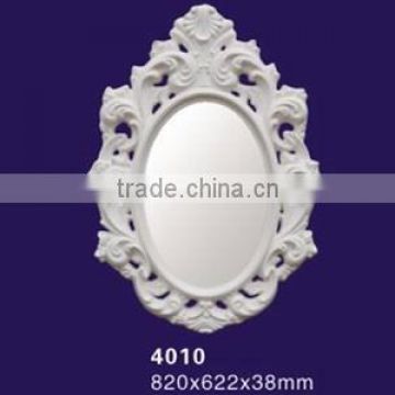 High quality elegant design polyurethane PU mirror for home decor PU carved mirror frame from Guangdong