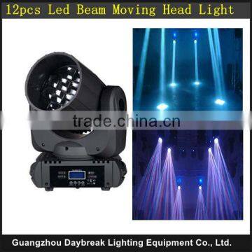 cree Led moving beam flower light 12 x 10W RGBW 4in1 Beam DJ Disco Stage Lighting