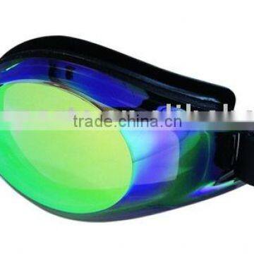 mirror coated swim goggles