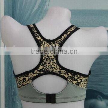 Fashion New Sexy Leopard Design Gym Wear,female Yoga Bra